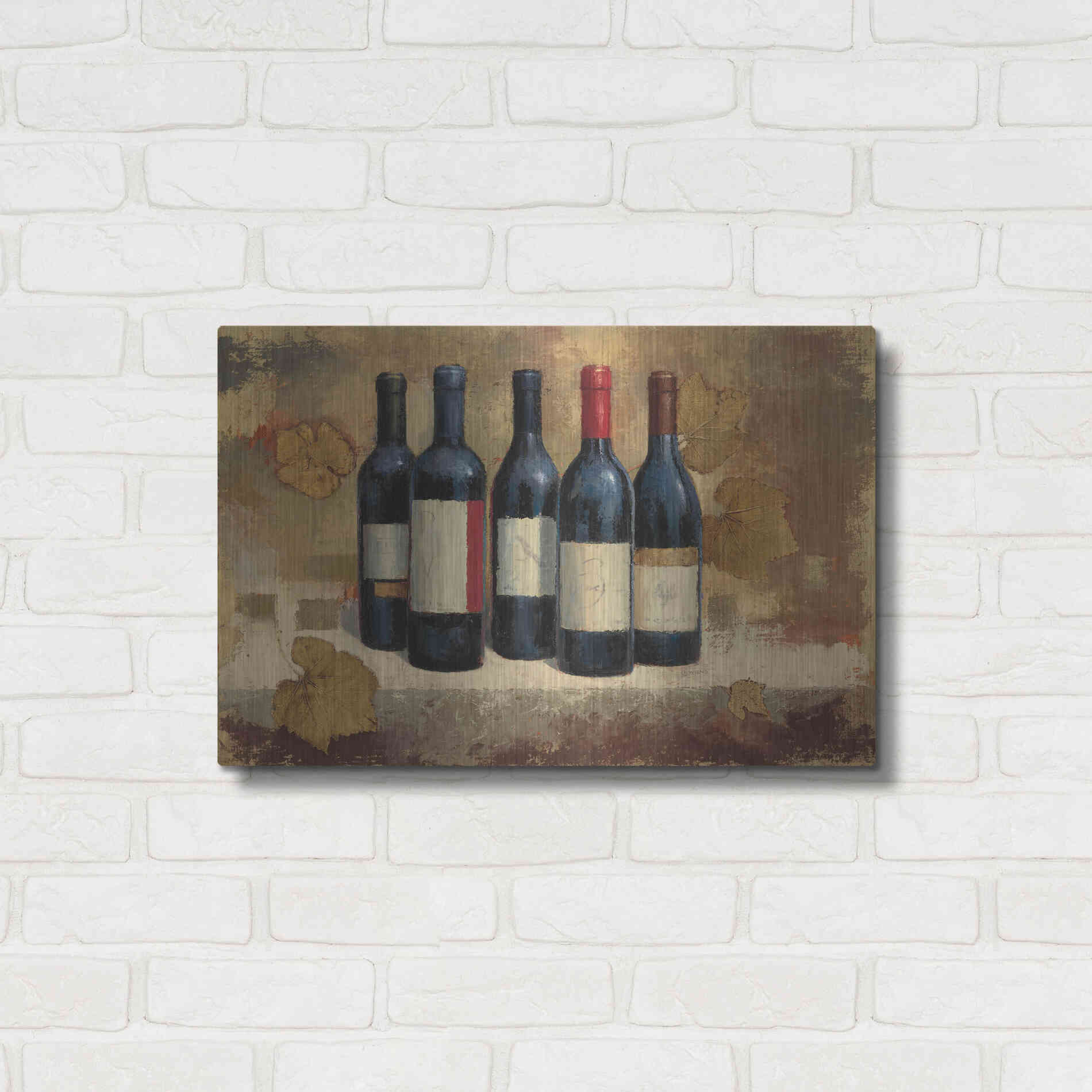 Luxe Metal Art 'Napa Reserve' by James Wiens, Metal Wall Art,24x16