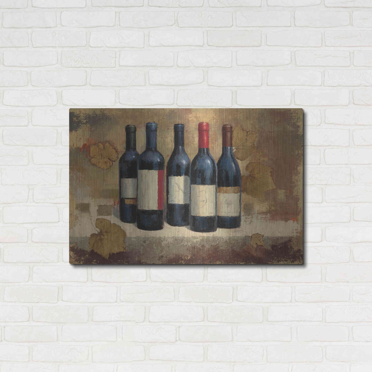 Luxe Metal Art 'Napa Reserve' by James Wiens, Metal Wall Art,36x24