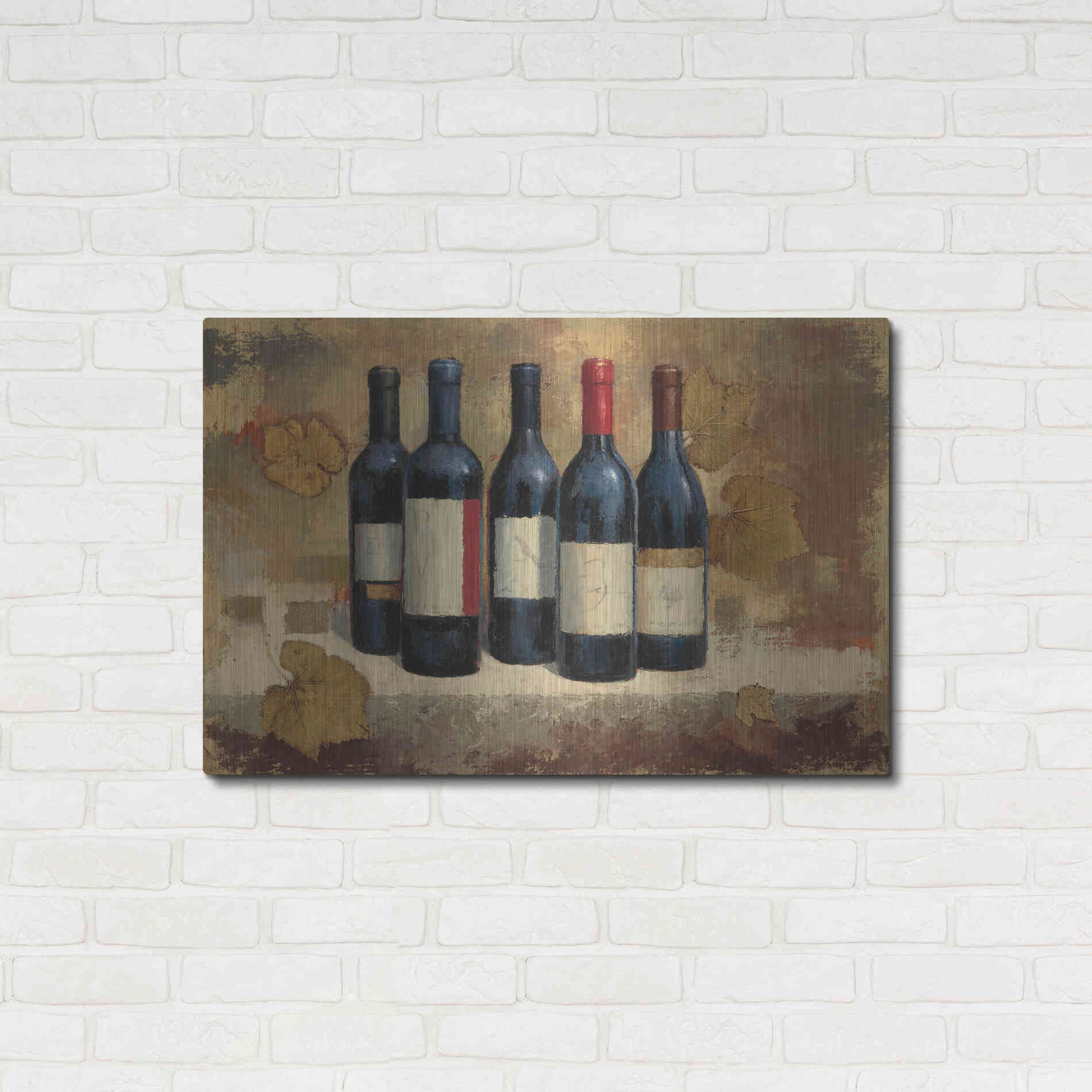Luxe Metal Art 'Napa Reserve' by James Wiens, Metal Wall Art,36x24