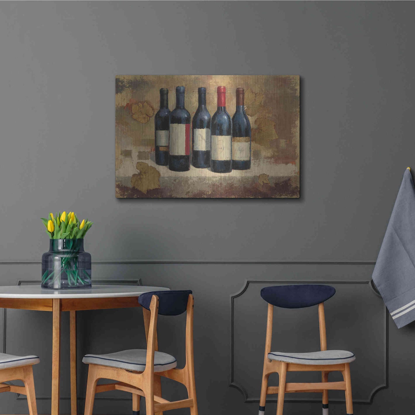 Luxe Metal Art 'Napa Reserve' by James Wiens, Metal Wall Art,36x24