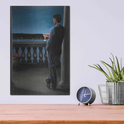 Luxe Metal Art 'Thinking of Her' by James Wiens, Metal Wall Art,12x16