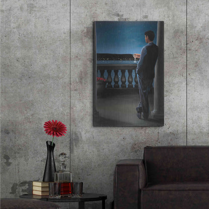 Luxe Metal Art 'Thinking of Her' by James Wiens, Metal Wall Art,24x36