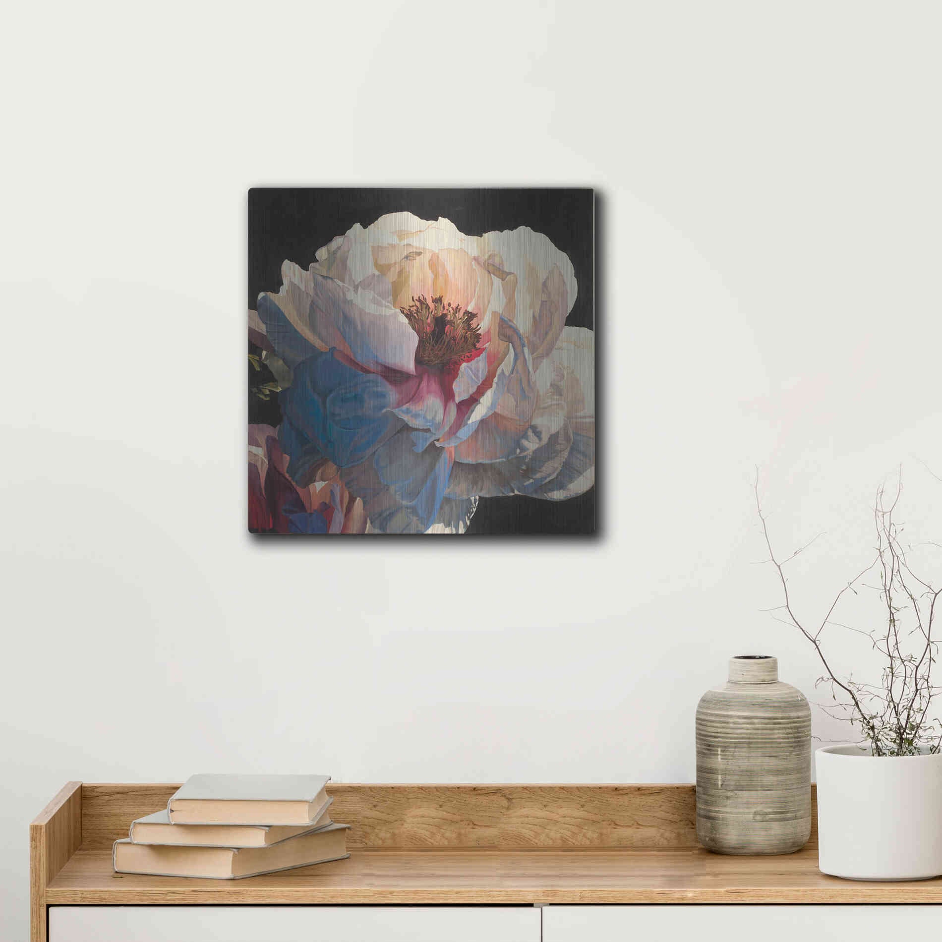 Luxe Metal Art 'Morning Glow I' by James Wiens, Metal Wall Art,12x12