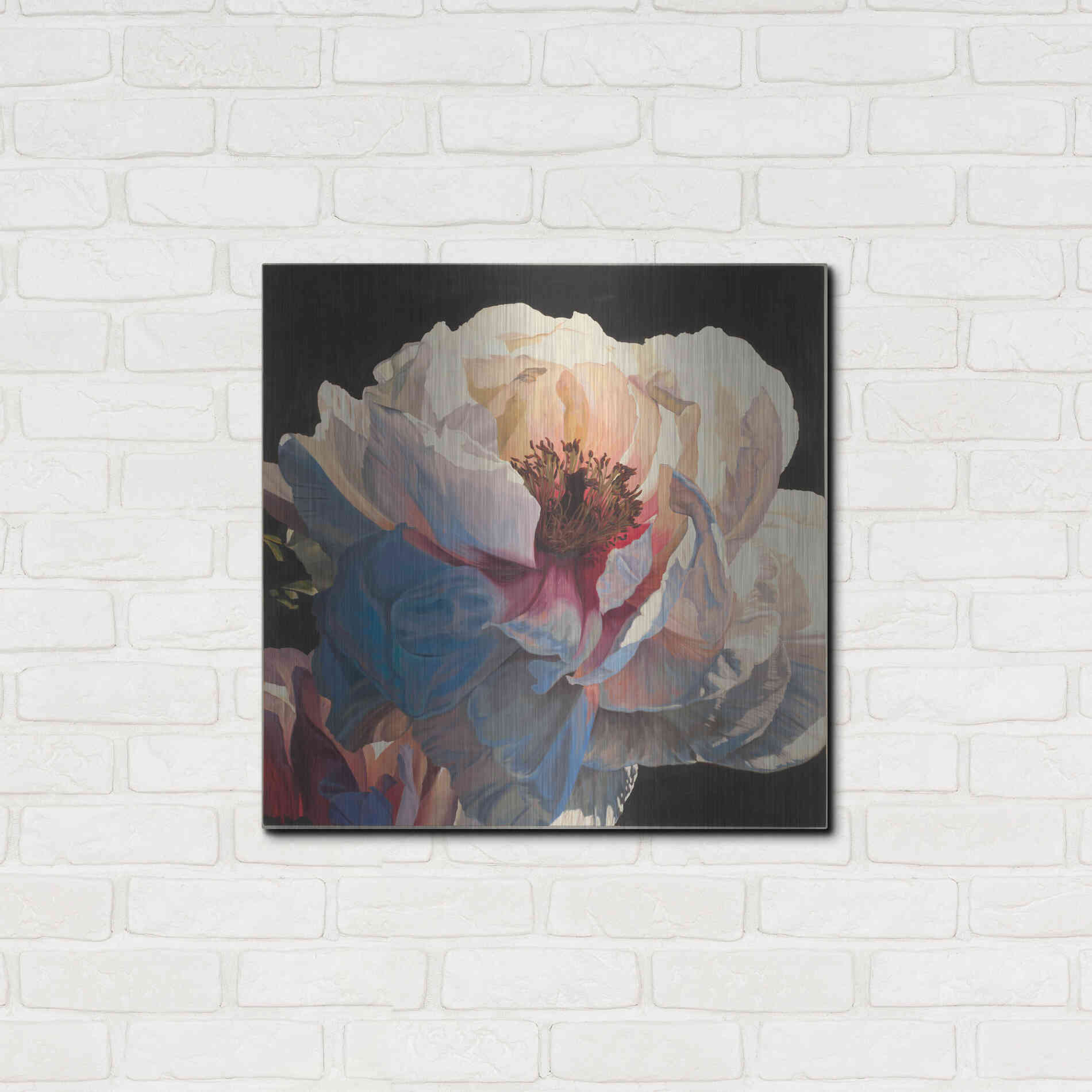 Luxe Metal Art 'Morning Glow I' by James Wiens, Metal Wall Art,24x24