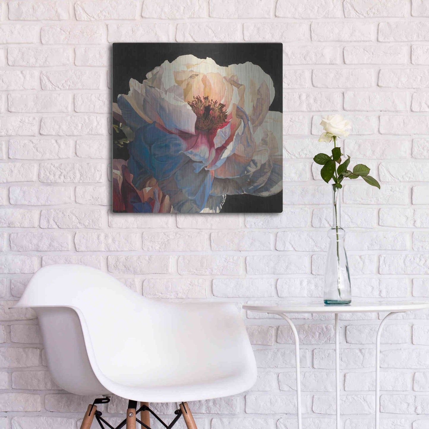Luxe Metal Art 'Morning Glow I' by James Wiens, Metal Wall Art,24x24