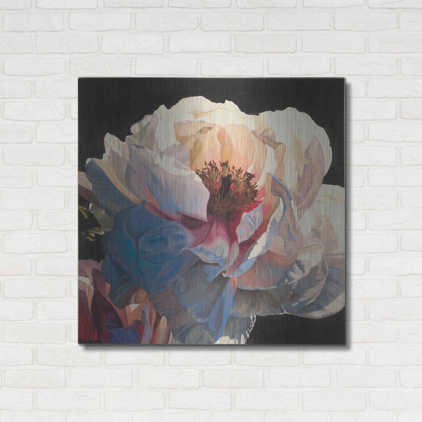 Luxe Metal Art 'Morning Glow I' by James Wiens, Metal Wall Art,36x36