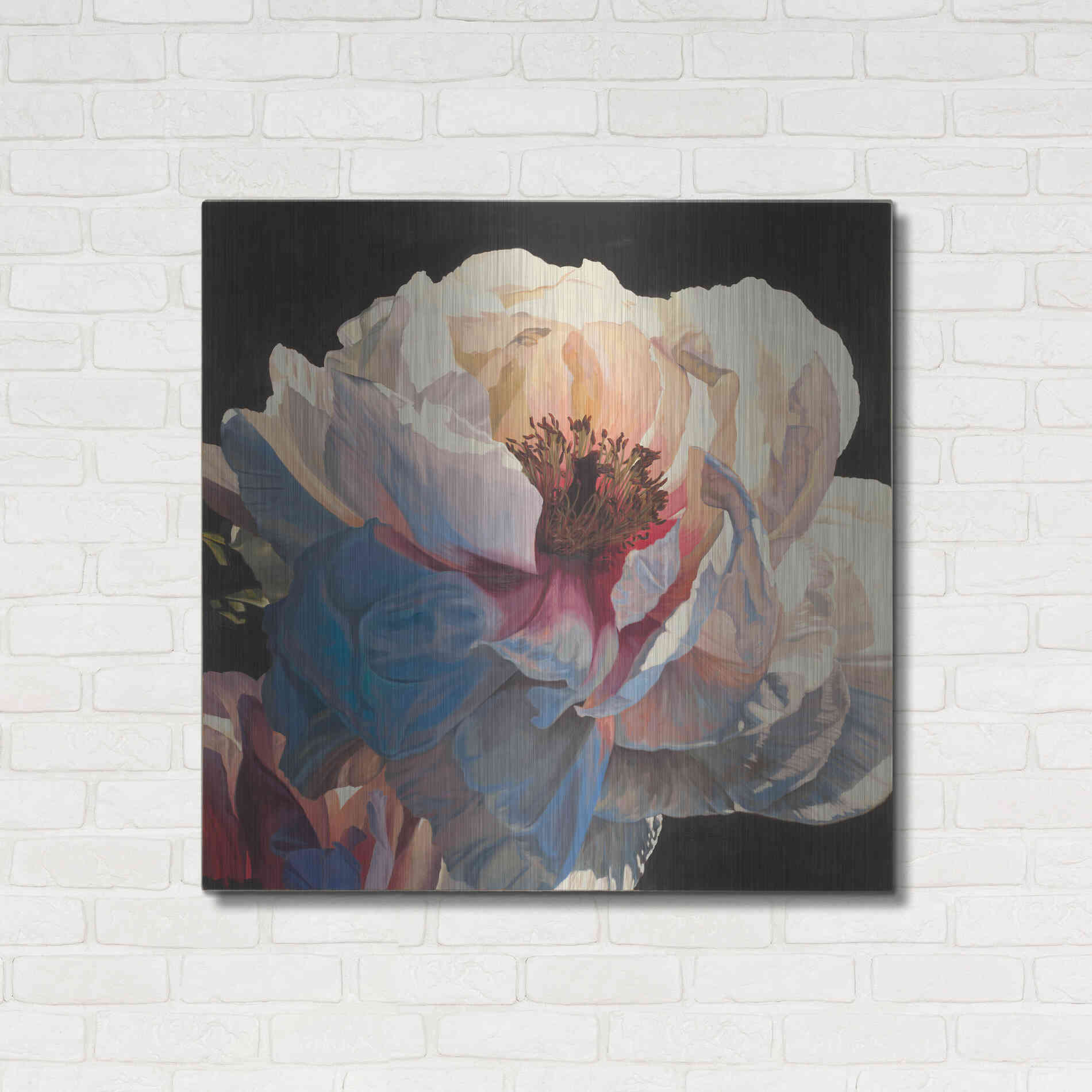 Luxe Metal Art 'Morning Glow I' by James Wiens, Metal Wall Art,36x36