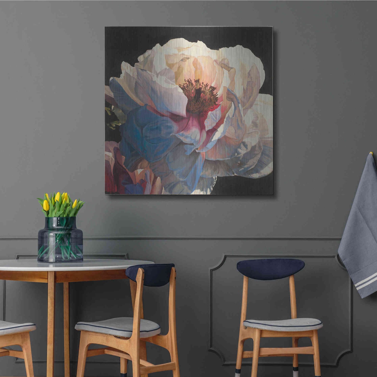 Luxe Metal Art 'Morning Glow I' by James Wiens, Metal Wall Art,36x36