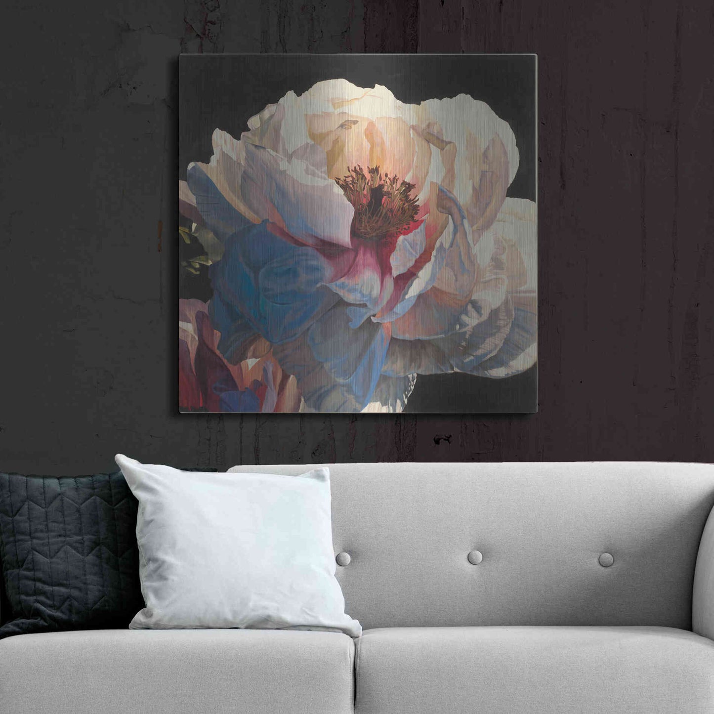 Luxe Metal Art 'Morning Glow I' by James Wiens, Metal Wall Art,36x36