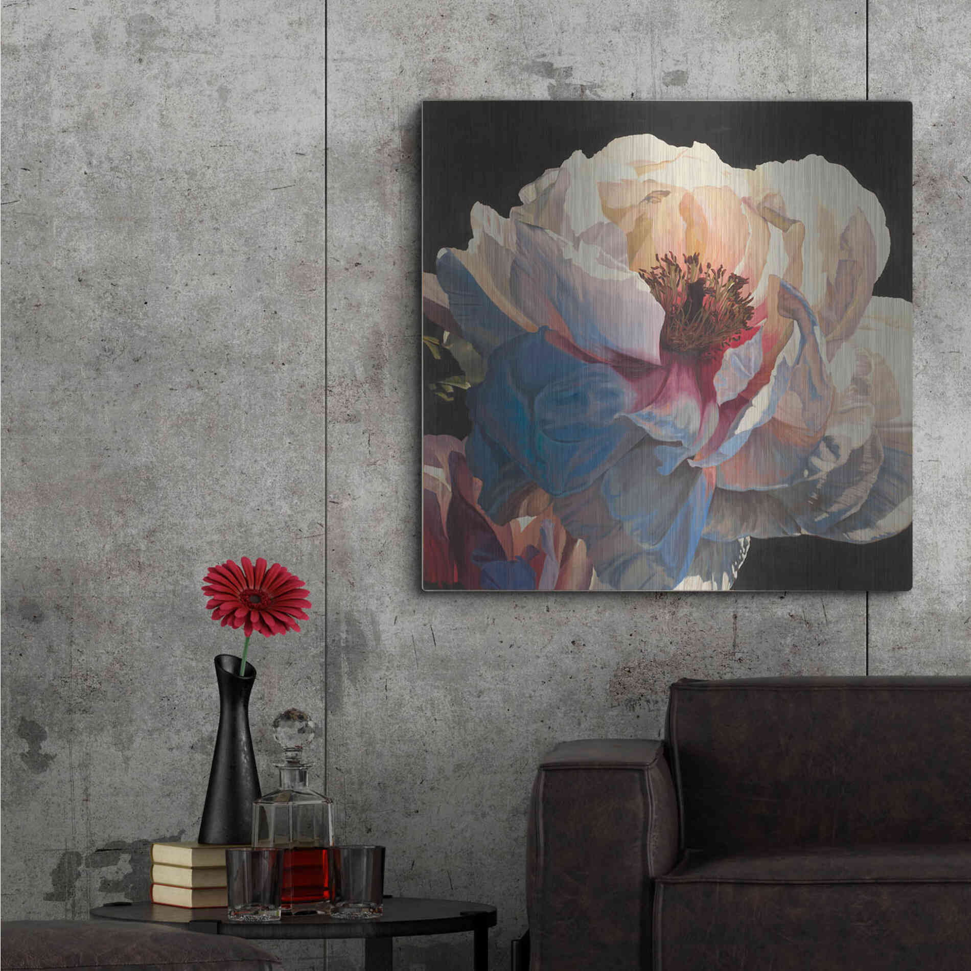 Luxe Metal Art 'Morning Glow I' by James Wiens, Metal Wall Art,36x36