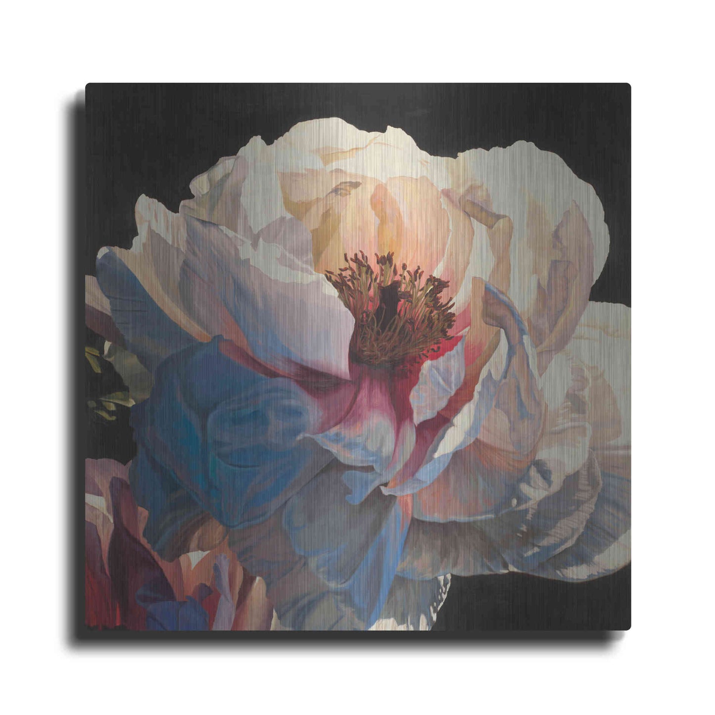 Luxe Metal Art 'Morning Glow I' by James Wiens, Metal Wall Art