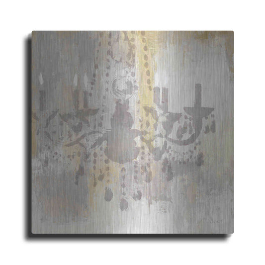 Luxe Metal Art 'Candelabra Gold I' by James Wiens, Metal Wall Art