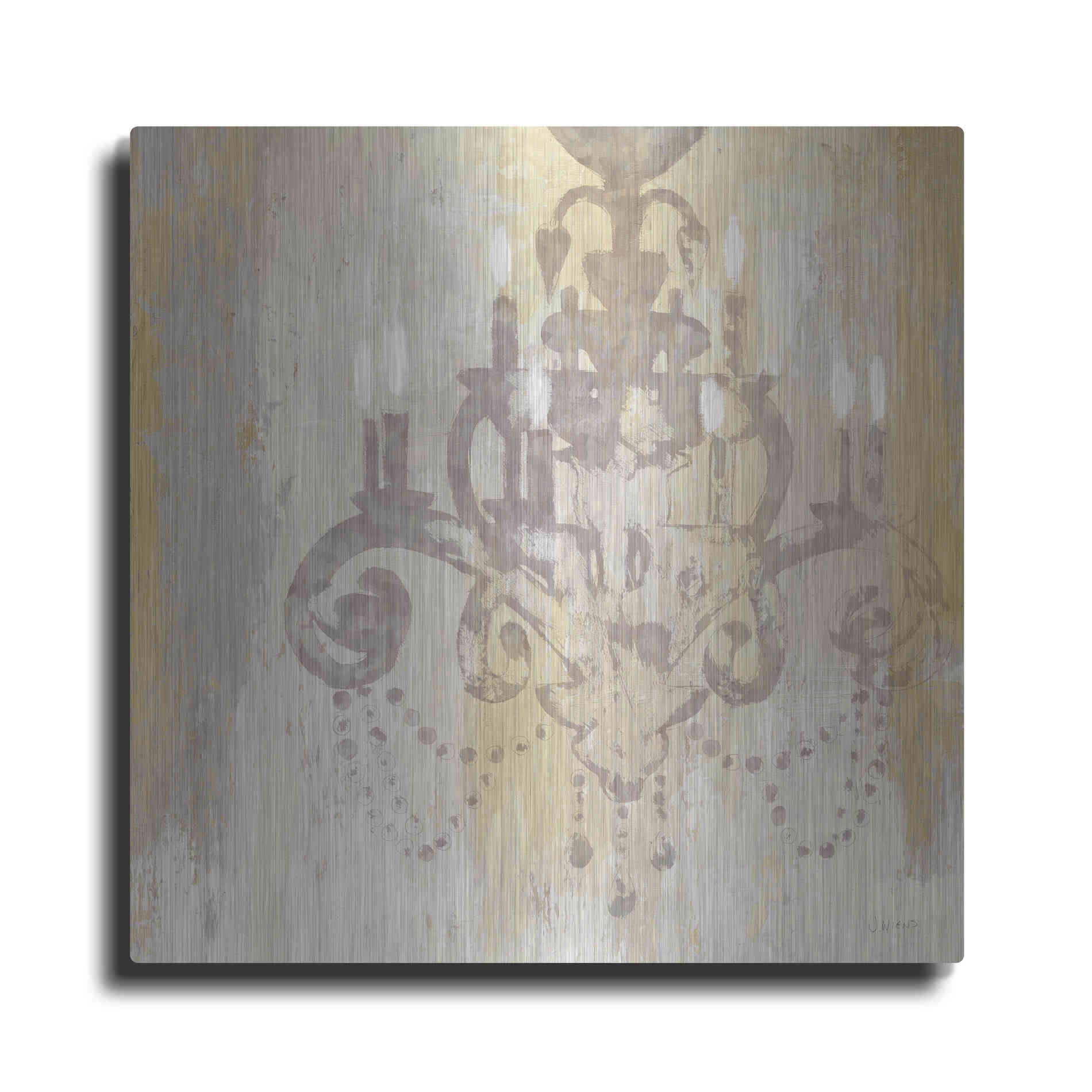 Luxe Metal Art 'Candelabra Gold II' by James Wiens, Metal Wall Art