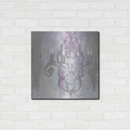 Luxe Metal Art 'Candelabra Orchid II' by James Wiens, Metal Wall Art,24x24