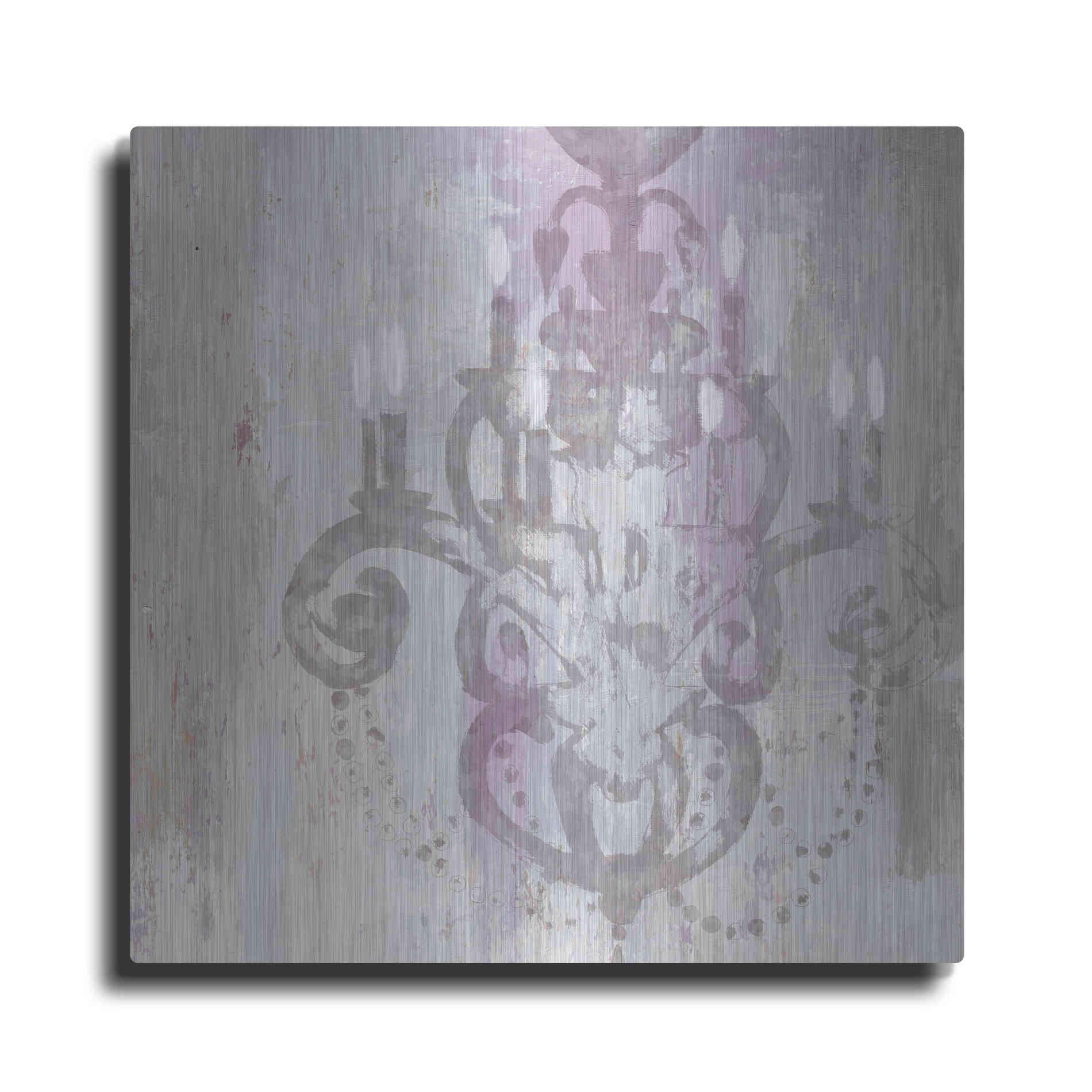 Luxe Metal Art 'Candelabra Orchid II' by James Wiens, Metal Wall Art