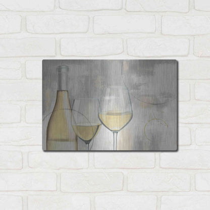 Luxe Metal Art 'Taste Appeal White I' by James Wiens, Metal Wall Art,16x12