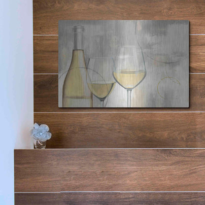 Luxe Metal Art 'Taste Appeal White I' by James Wiens, Metal Wall Art,16x12