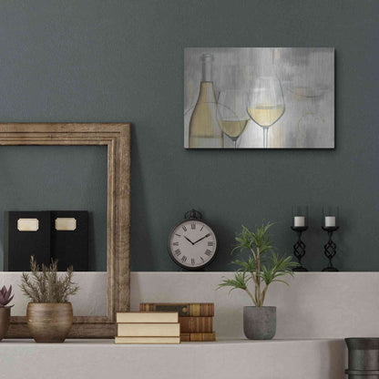 Luxe Metal Art 'Taste Appeal White I' by James Wiens, Metal Wall Art,16x12