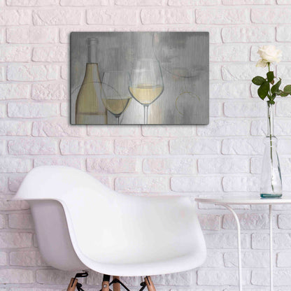 Luxe Metal Art 'Taste Appeal White I' by James Wiens, Metal Wall Art,24x16