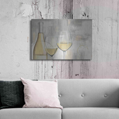 Luxe Metal Art 'Taste Appeal White I' by James Wiens, Metal Wall Art,36x24