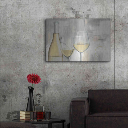 Luxe Metal Art 'Taste Appeal White I' by James Wiens, Metal Wall Art,36x24