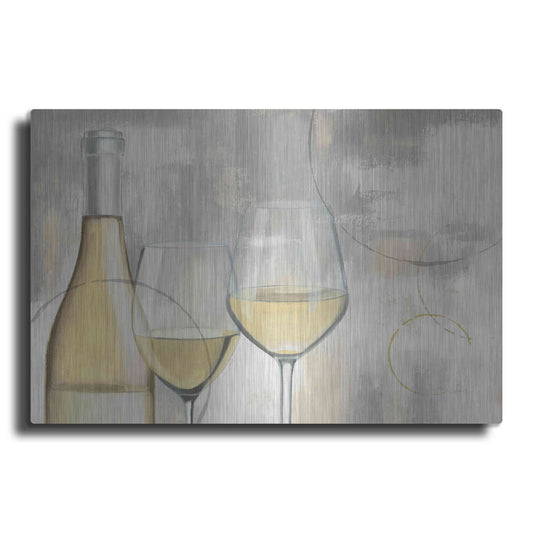 Luxe Metal Art 'Taste Appeal White I' by James Wiens, Metal Wall Art