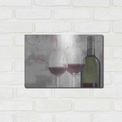 Luxe Metal Art 'Taste Appeal Red I' by James Wiens, Metal Wall Art,16x12