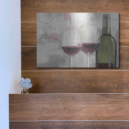 Luxe Metal Art 'Taste Appeal Red I' by James Wiens, Metal Wall Art,16x12
