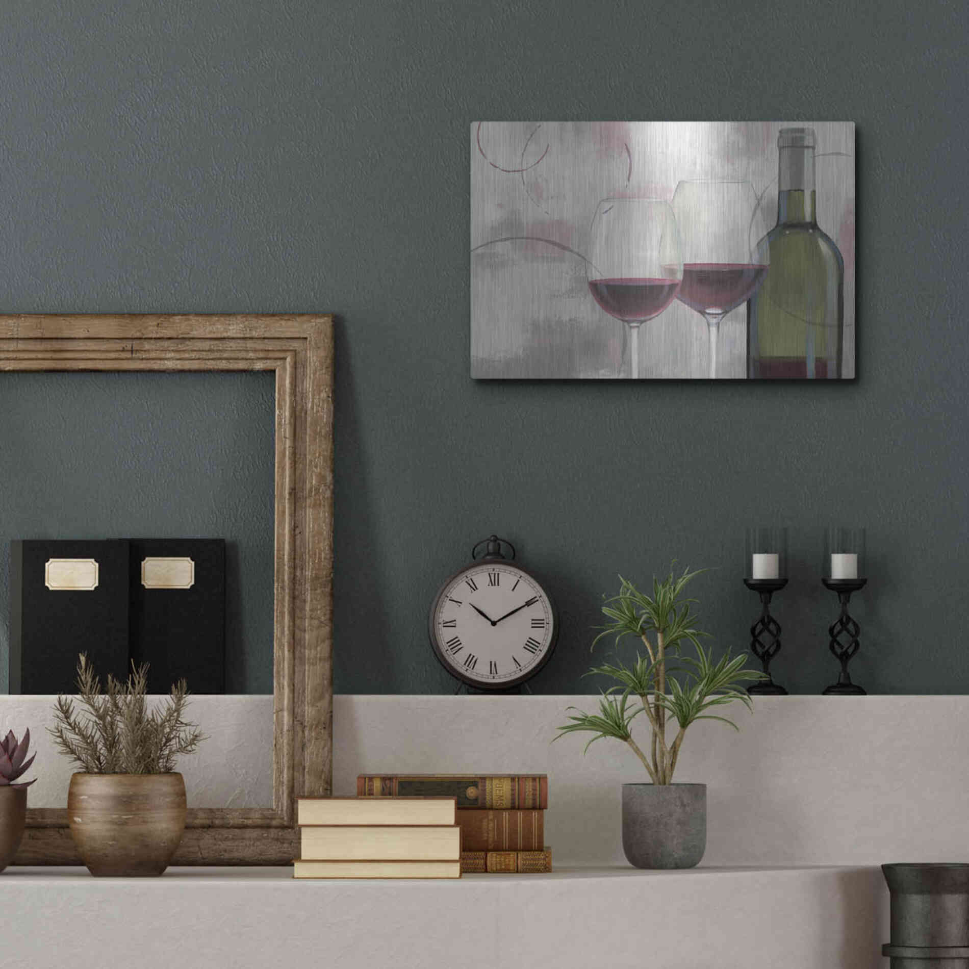 Luxe Metal Art 'Taste Appeal Red I' by James Wiens, Metal Wall Art,16x12