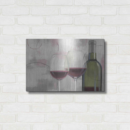 Luxe Metal Art 'Taste Appeal Red I' by James Wiens, Metal Wall Art,24x16