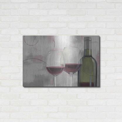 Luxe Metal Art 'Taste Appeal Red I' by James Wiens, Metal Wall Art,36x24