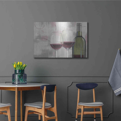 Luxe Metal Art 'Taste Appeal Red I' by James Wiens, Metal Wall Art,36x24