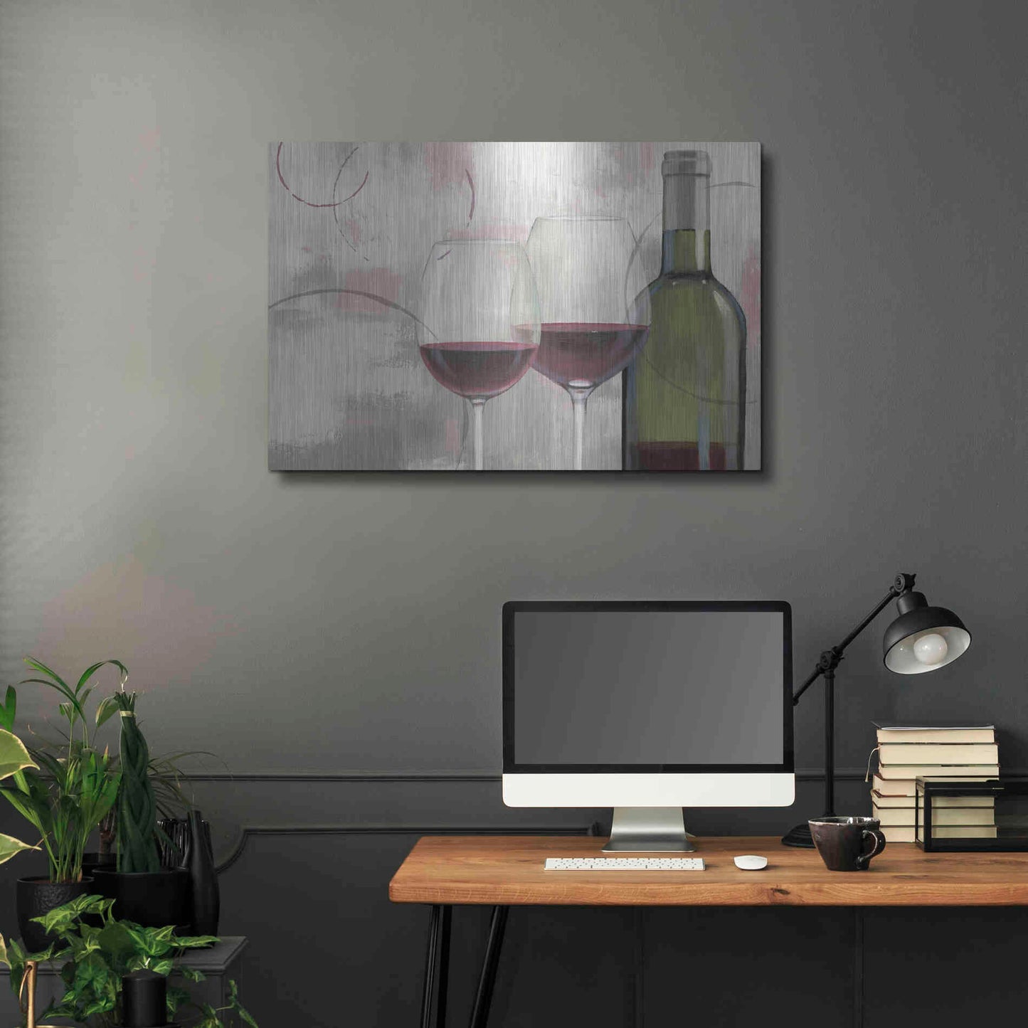 Luxe Metal Art 'Taste Appeal Red I' by James Wiens, Metal Wall Art,36x24