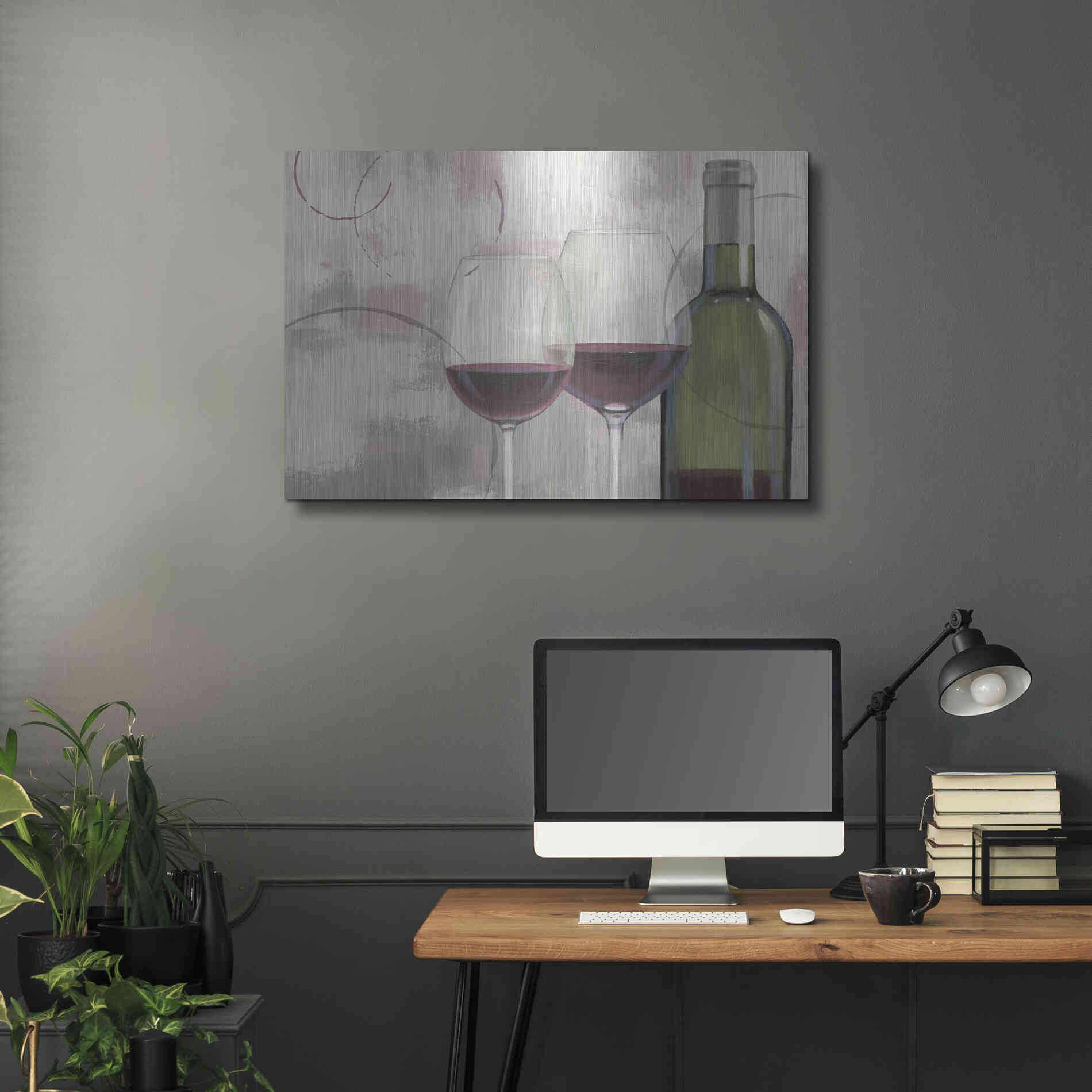 Luxe Metal Art 'Taste Appeal Red I' by James Wiens, Metal Wall Art,36x24