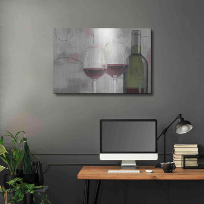 Luxe Metal Art 'Taste Appeal Red I' by James Wiens, Metal Wall Art,36x24