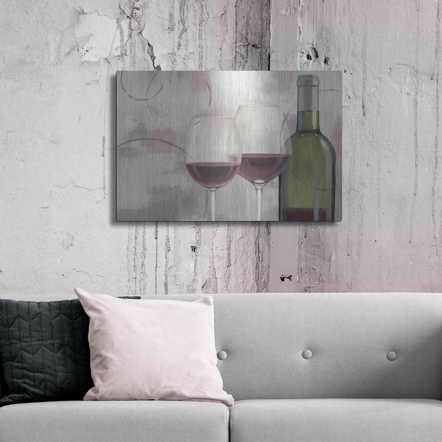 Luxe Metal Art 'Taste Appeal Red I' by James Wiens, Metal Wall Art,36x24