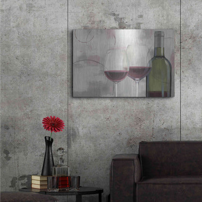 Luxe Metal Art 'Taste Appeal Red I' by James Wiens, Metal Wall Art,36x24
