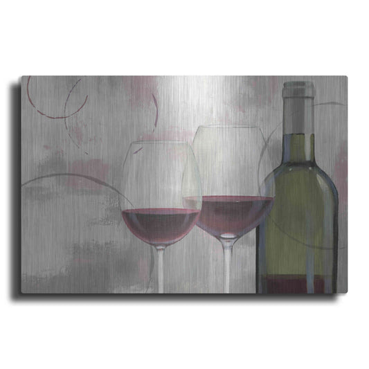 Luxe Metal Art 'Taste Appeal Red I' by James Wiens, Metal Wall Art