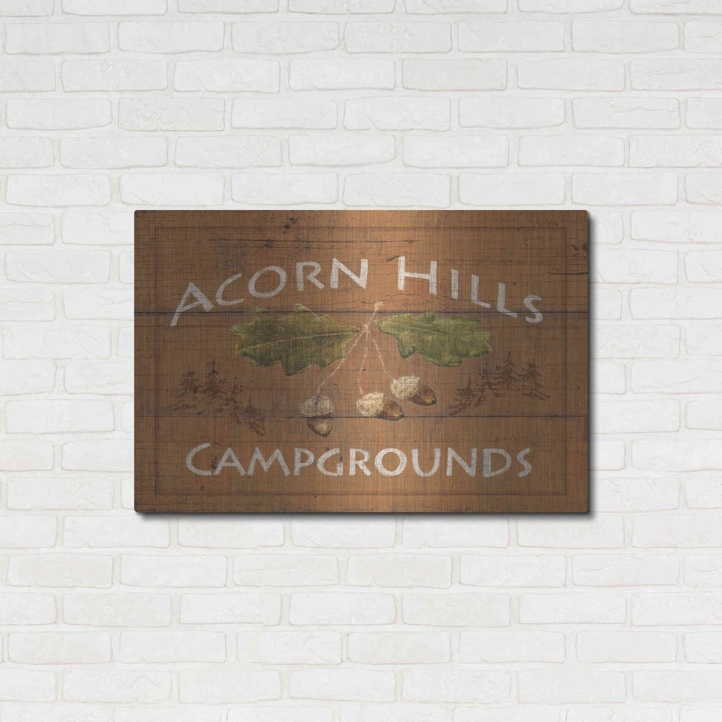 Luxe Metal Art 'Lodge Signs I' by James Wiens, Metal Wall Art,36x24
