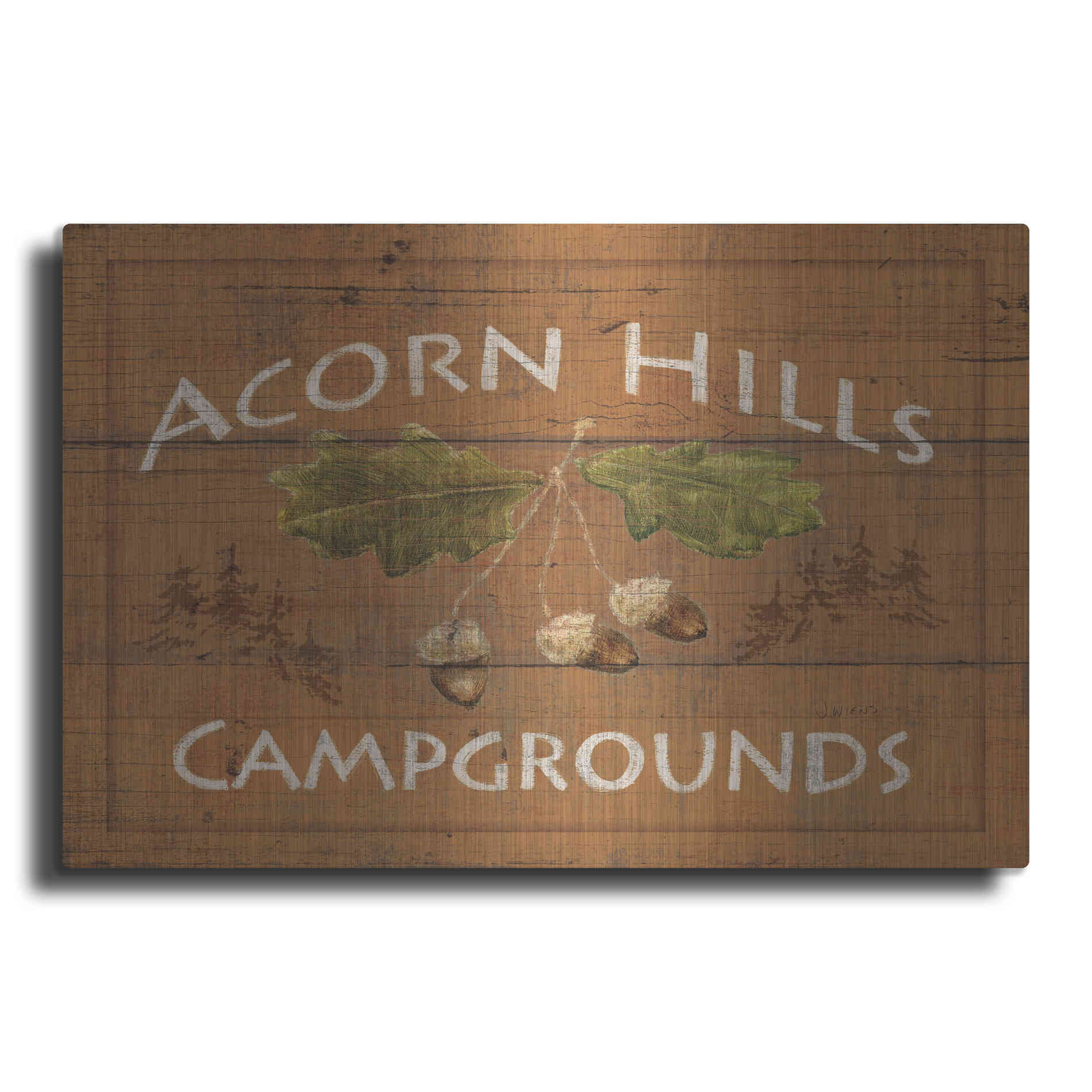 Luxe Metal Art 'Lodge Signs I' by James Wiens, Metal Wall Art