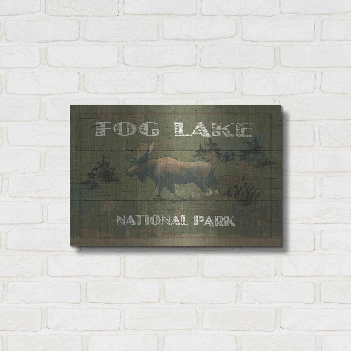 Luxe Metal Art 'Lodge Signs VI' by James Wiens, Metal Wall Art,24x16