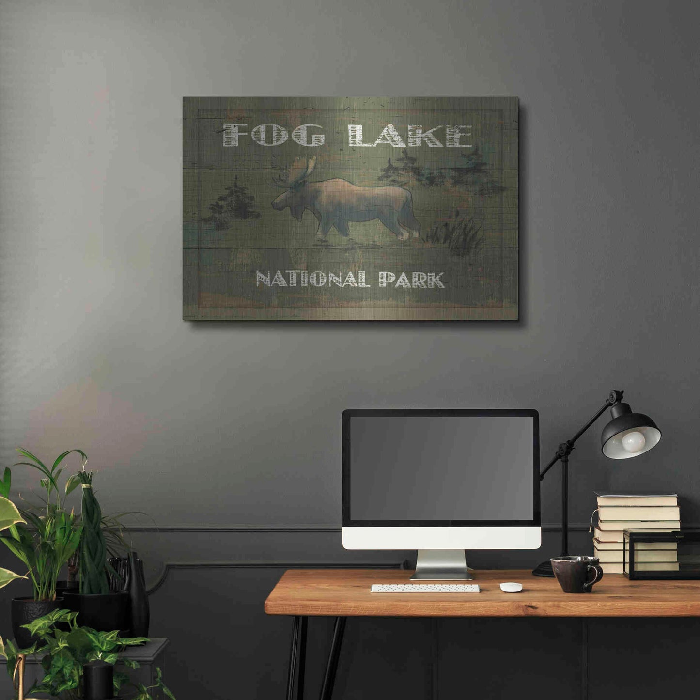 Luxe Metal Art 'Lodge Signs VI' by James Wiens, Metal Wall Art,36x24