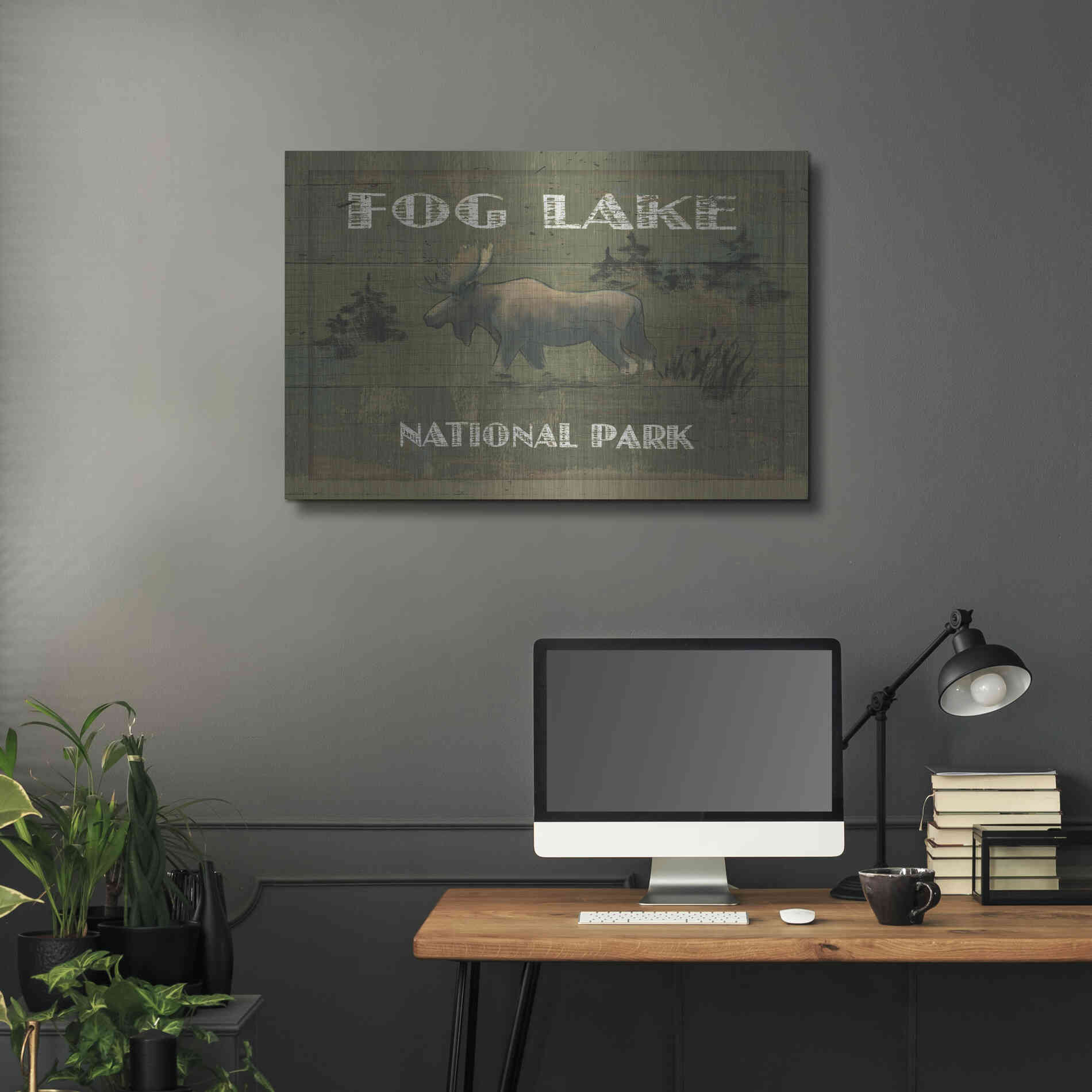 Luxe Metal Art 'Lodge Signs VI' by James Wiens, Metal Wall Art,36x24