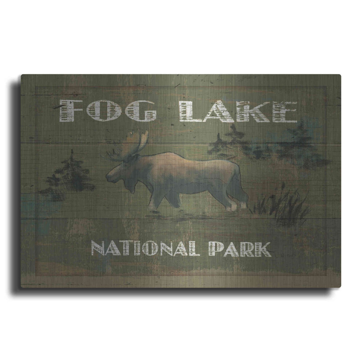 Luxe Metal Art 'Lodge Signs VI' by James Wiens, Metal Wall Art