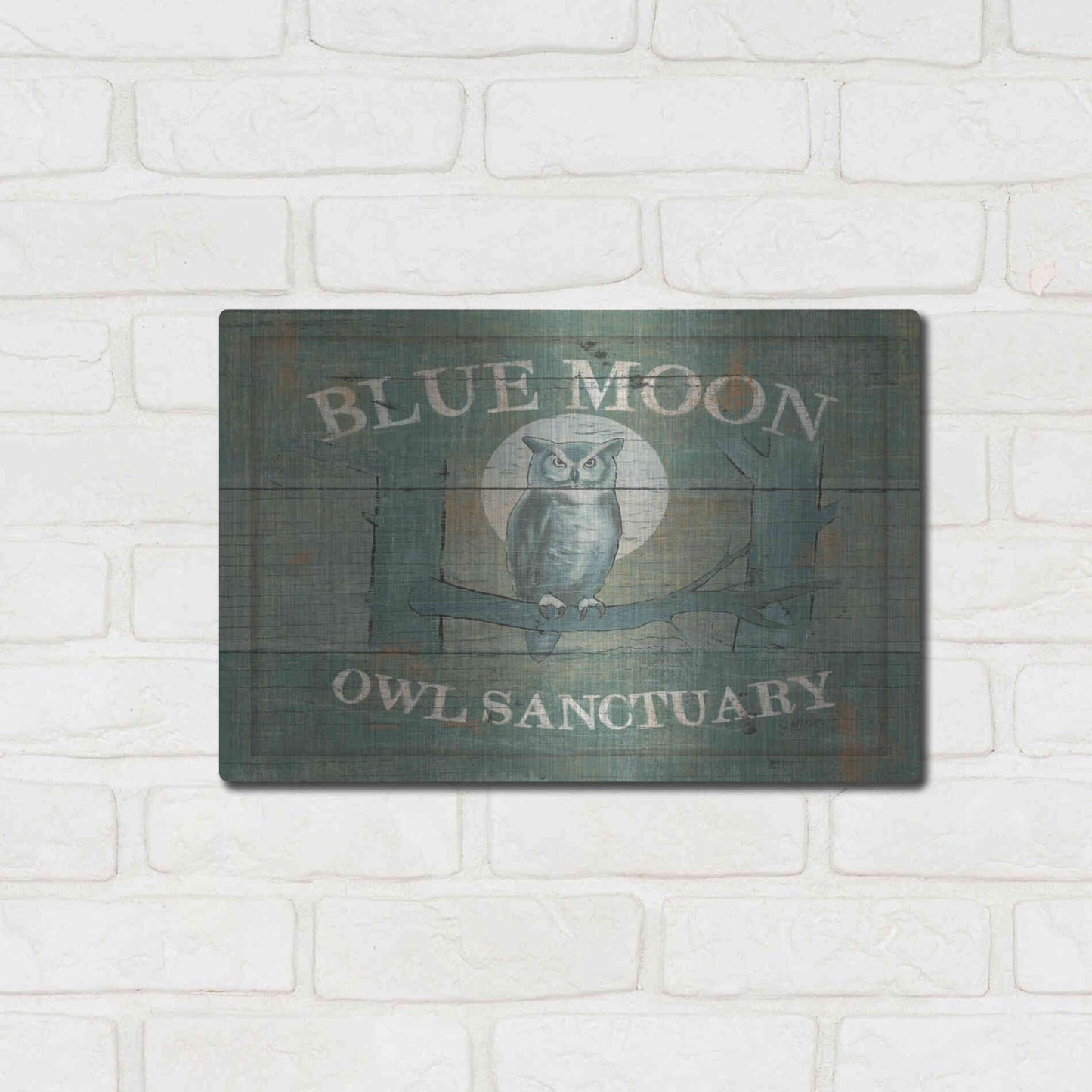 Luxe Metal Art 'Lodge Signs VII' by James Wiens, Metal Wall Art,16x12