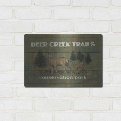 Luxe Metal Art 'Lodge Signs VIII' by James Wiens, Metal Wall Art,16x12