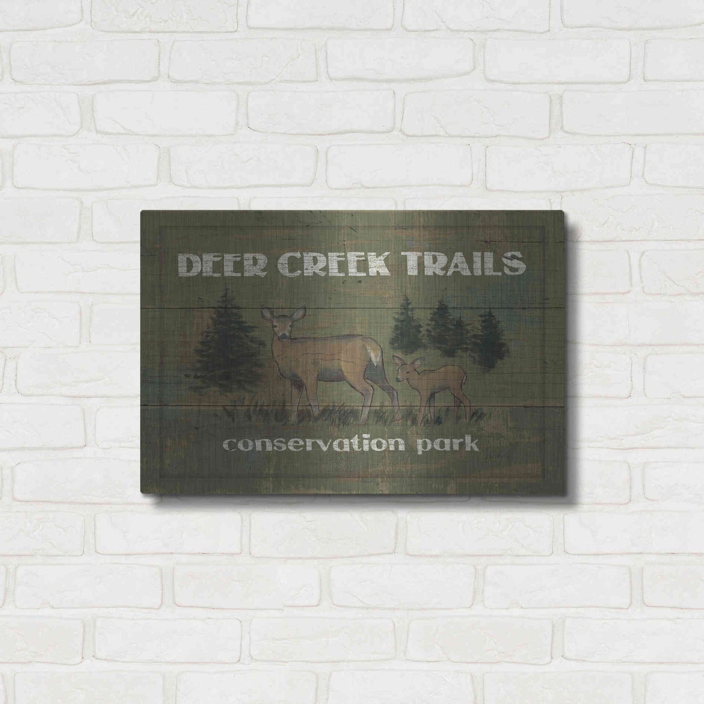 Luxe Metal Art 'Lodge Signs VIII' by James Wiens, Metal Wall Art,24x16