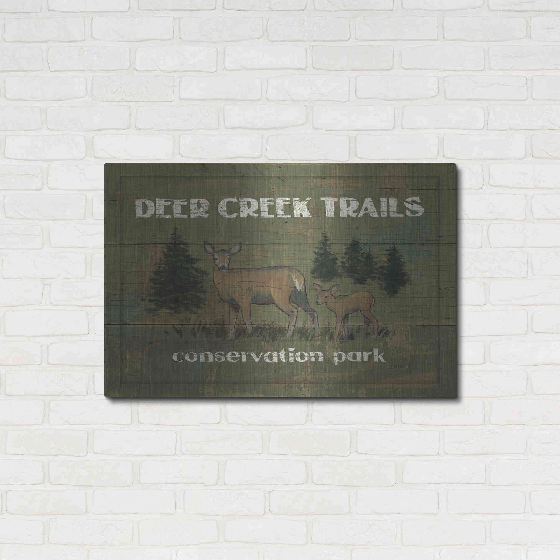 Luxe Metal Art 'Lodge Signs VIII' by James Wiens, Metal Wall Art,36x24