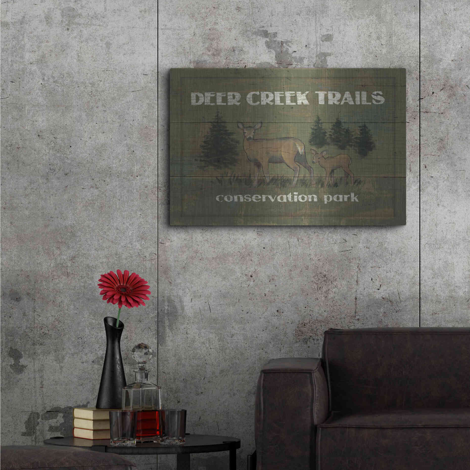 Luxe Metal Art 'Lodge Signs VIII' by James Wiens, Metal Wall Art,36x24