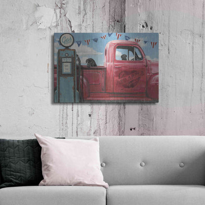 Luxe Metal Art 'Lets Go for a Ride I' by James Wiens, Metal Wall Art,36x24